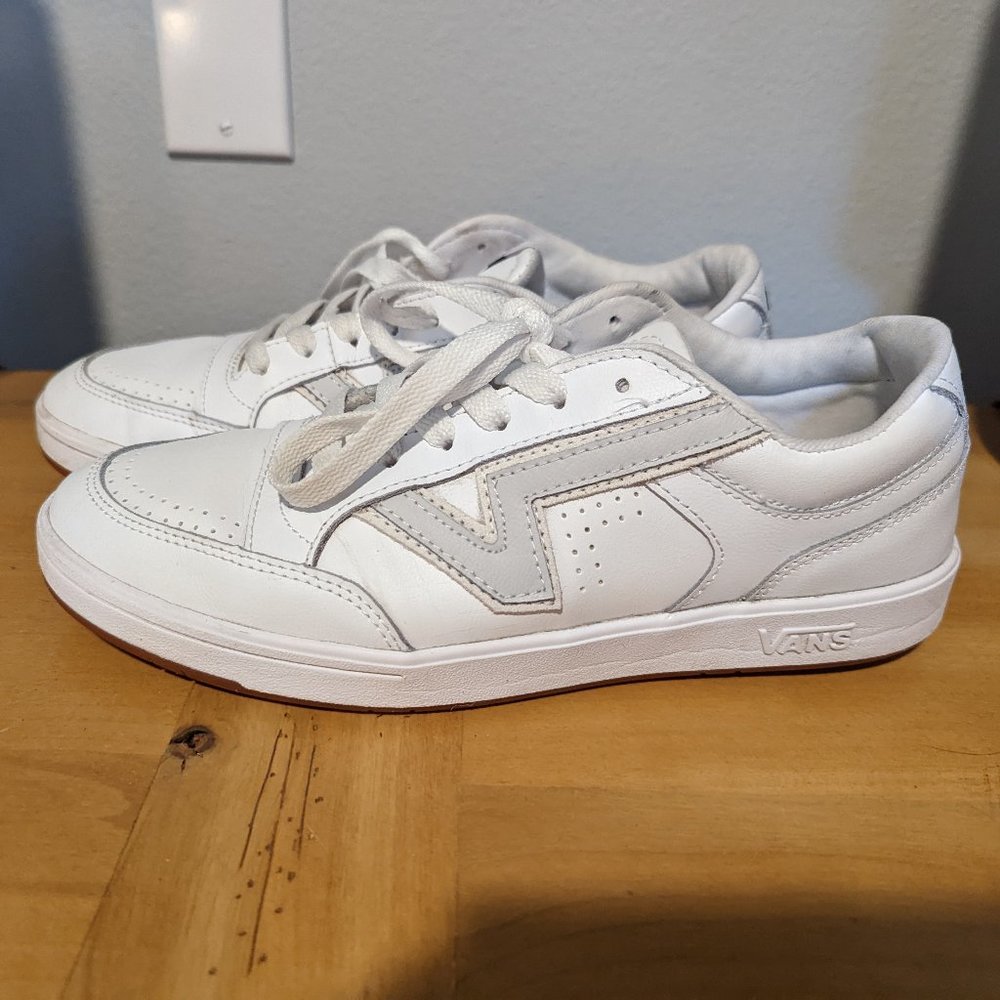 White leather vans
